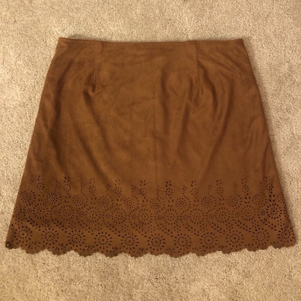 Girl's Faux Suede Skirt Size XL